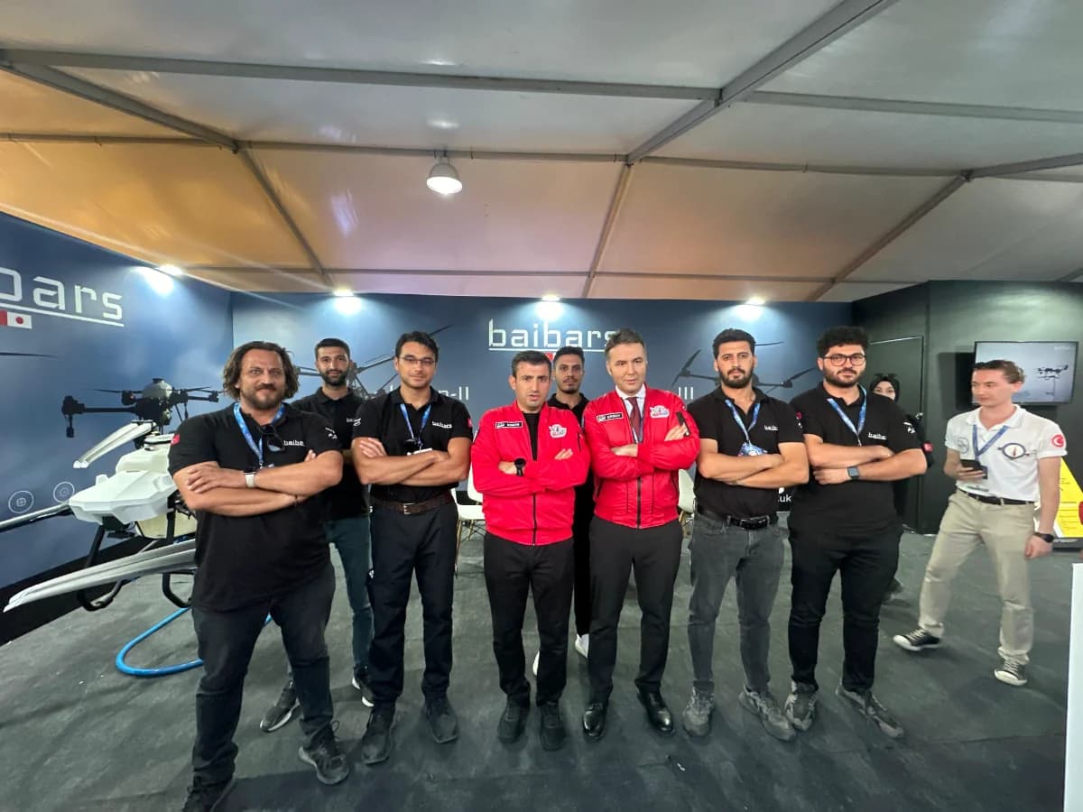 Visit from Selçuk Bayraktar to Baibars at Teknofest Adana